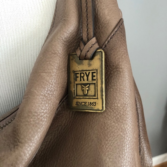 Frye Veronica Hobo leather shoulder bag, grey/brown - Picture 7 of 12